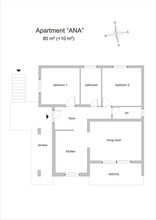 Ana Apartment Rabac Rum bild